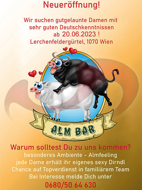 Almbar sucht!  in Wien  / Wien , Lerchenfeldergürtel 40